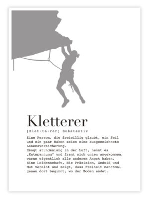 Klettern-Poster-'Kletterer-–-Definition'-titelbild