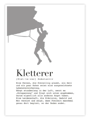 Klettern-Poster-'Kletterer-–-Definition'-titelbild
