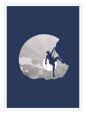 Klettern-Poster-'Moonlight-Climb'-titelbild