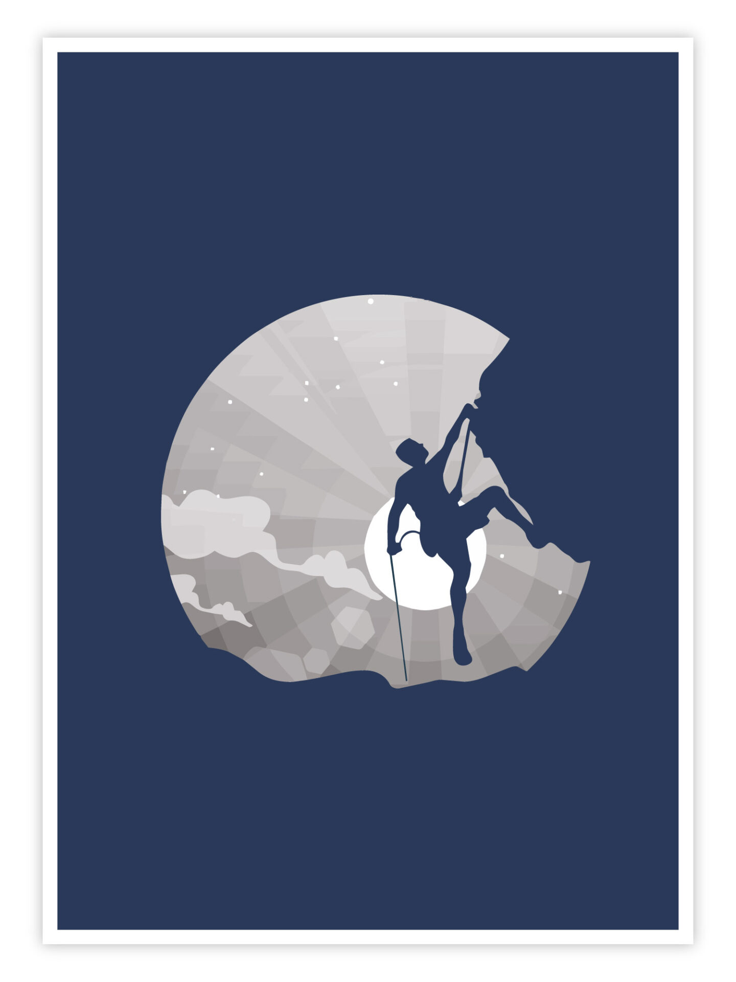 Klettern-Poster-'Moonlight-Climb'-titelbild