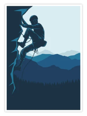 Klettern-Poster-'Silent-Climb'-titelbild