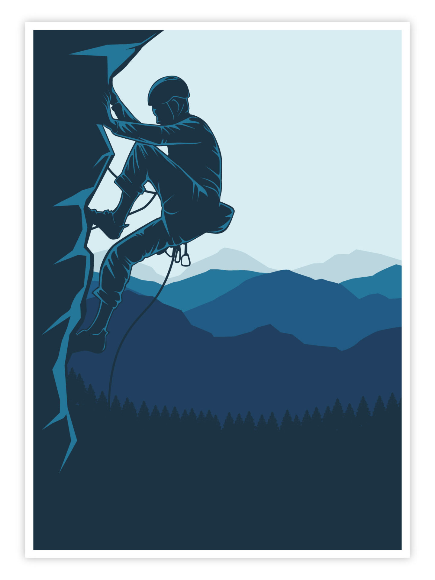 Klettern-Poster-'Silent-Climb'-titelbild