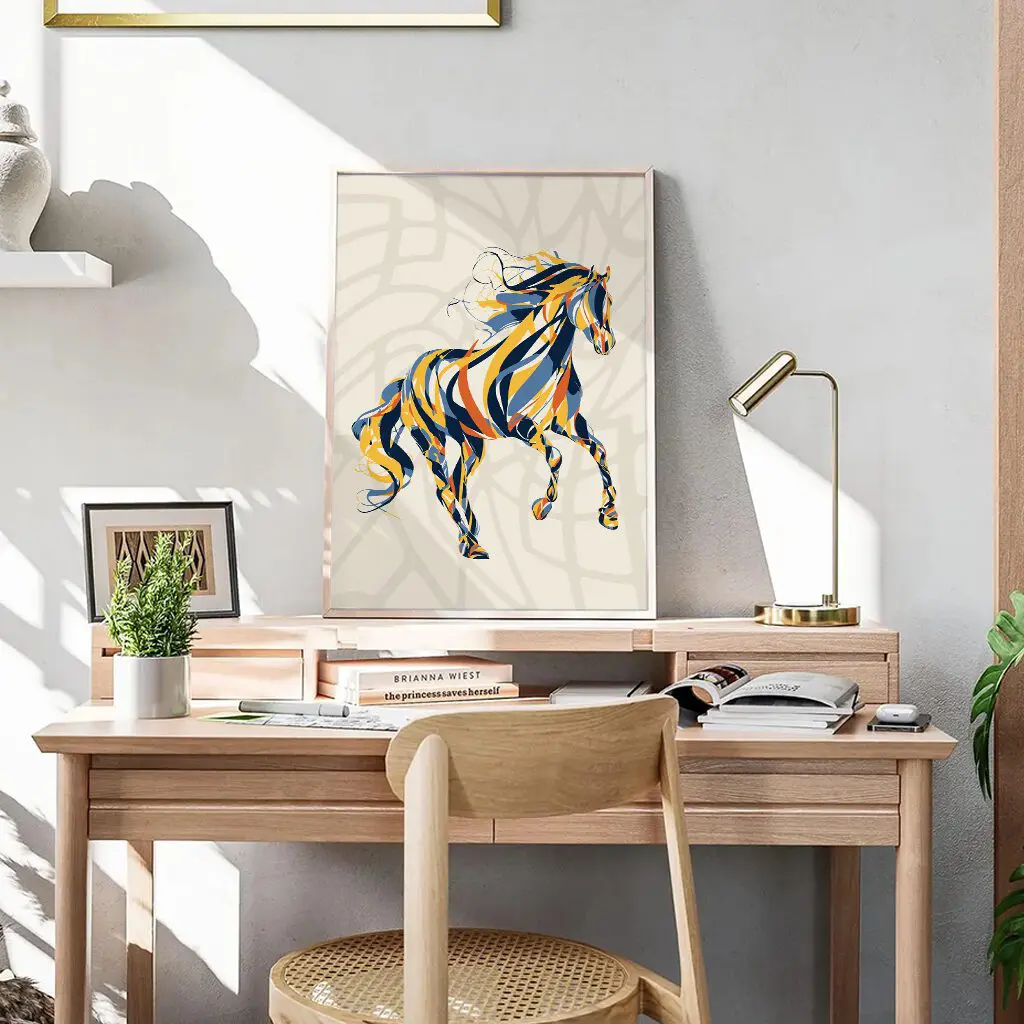 Pferde Poster "Flowing Grace" 6 Pferde Poster Flowing Grace8-A3