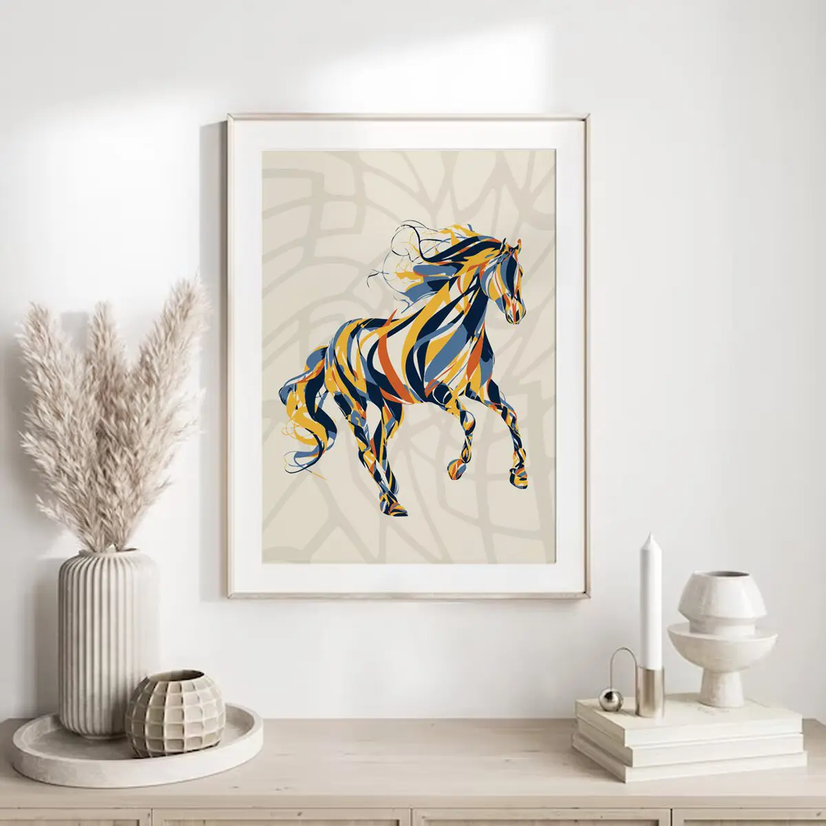 Pferde Poster "Flowing Grace" 7 Pferde Poster Flowing Grace8-A4