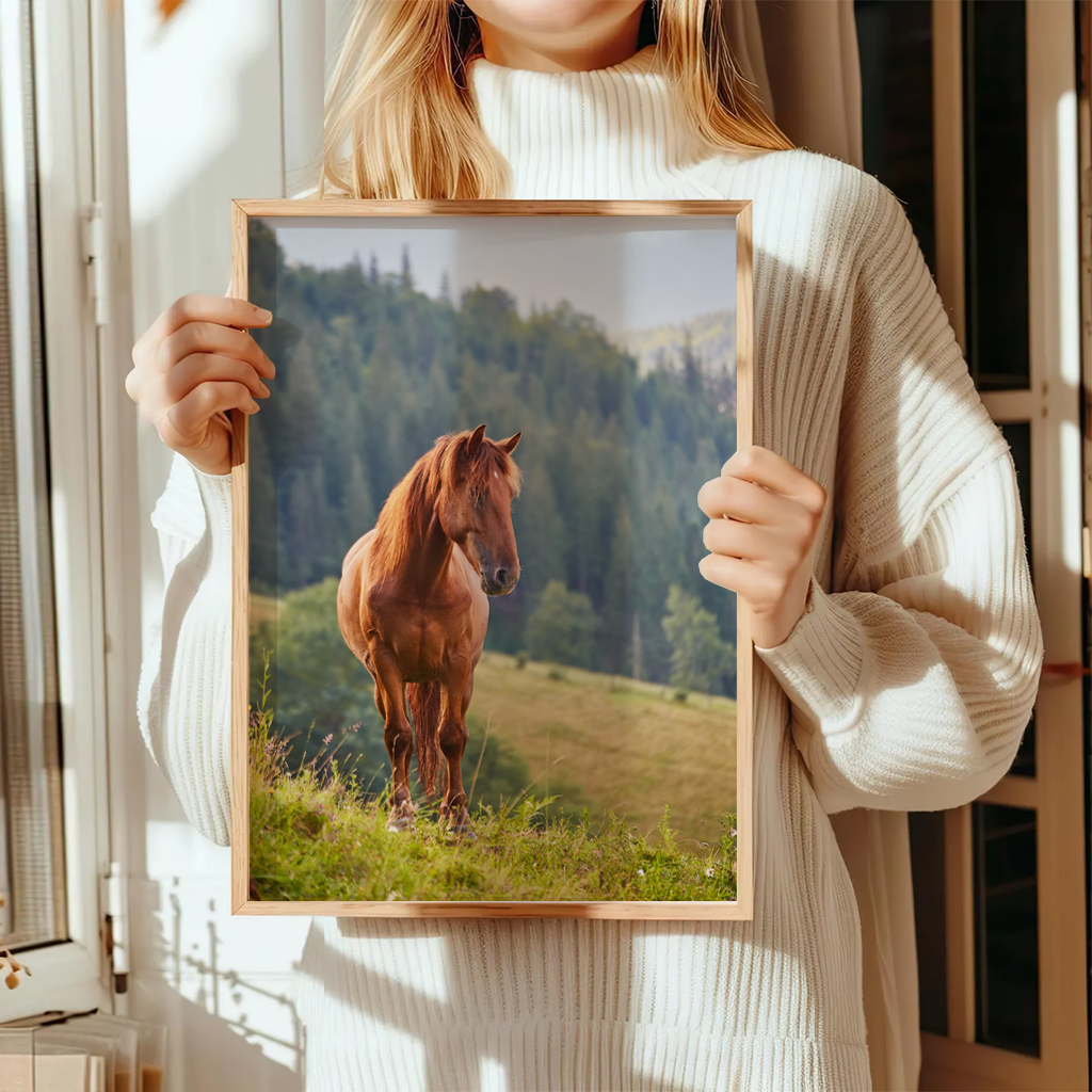 Pferde Poster "Forest Stillness" 5 Pferde Poster Forest Stillness29-A3-2