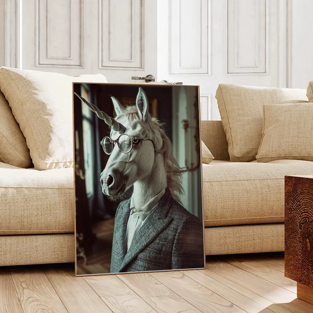 Pferde Poster "Gentle Oddity" 2 Pferde Poster Gentle Oddity32-A1-2