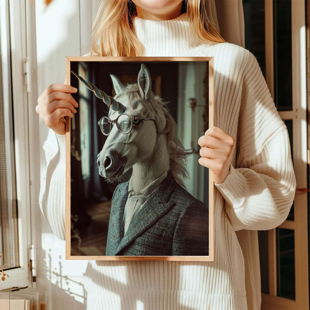 Pferde Poster "Gentle Oddity" 5 Pferde Poster Gentle Oddity32-A3-2