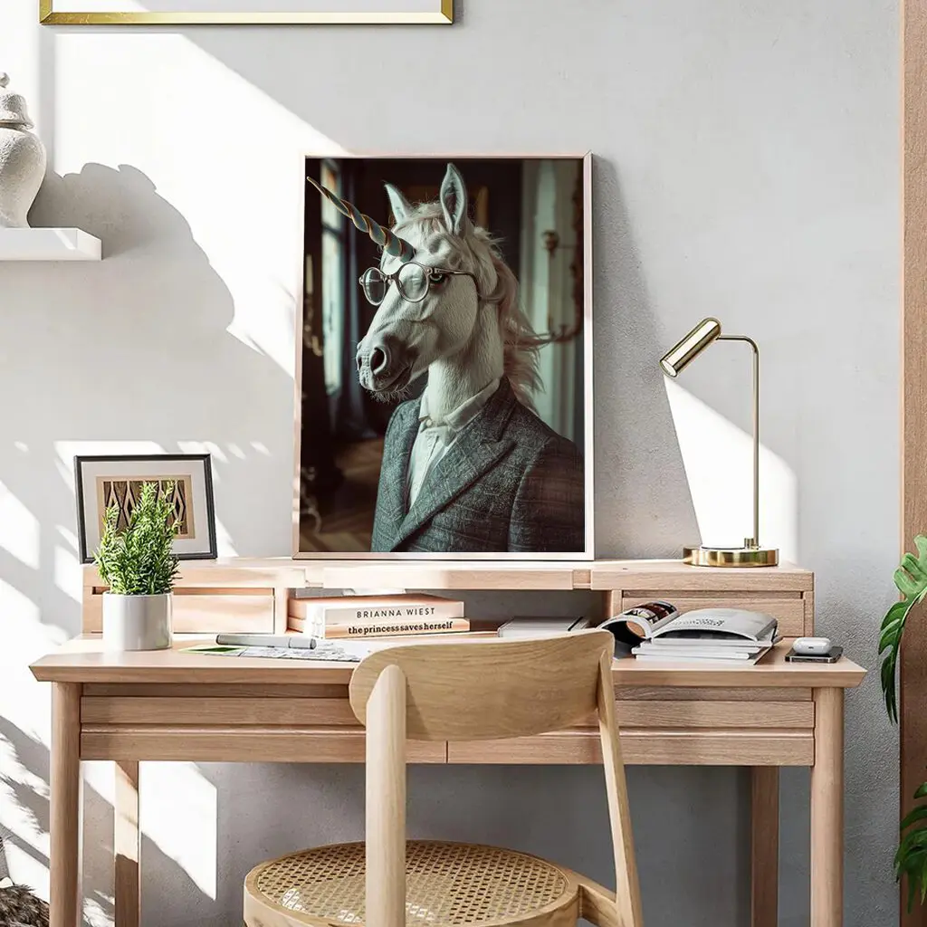 Pferde Poster "Gentle Oddity" 6 Pferde Poster Gentle Oddity32-A3