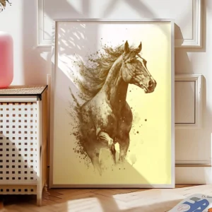 Pferde Poster Golden Rush22-A1