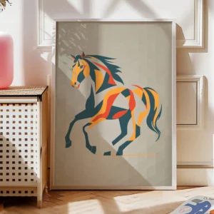 Pferde Poster Modern Spirit9-A1