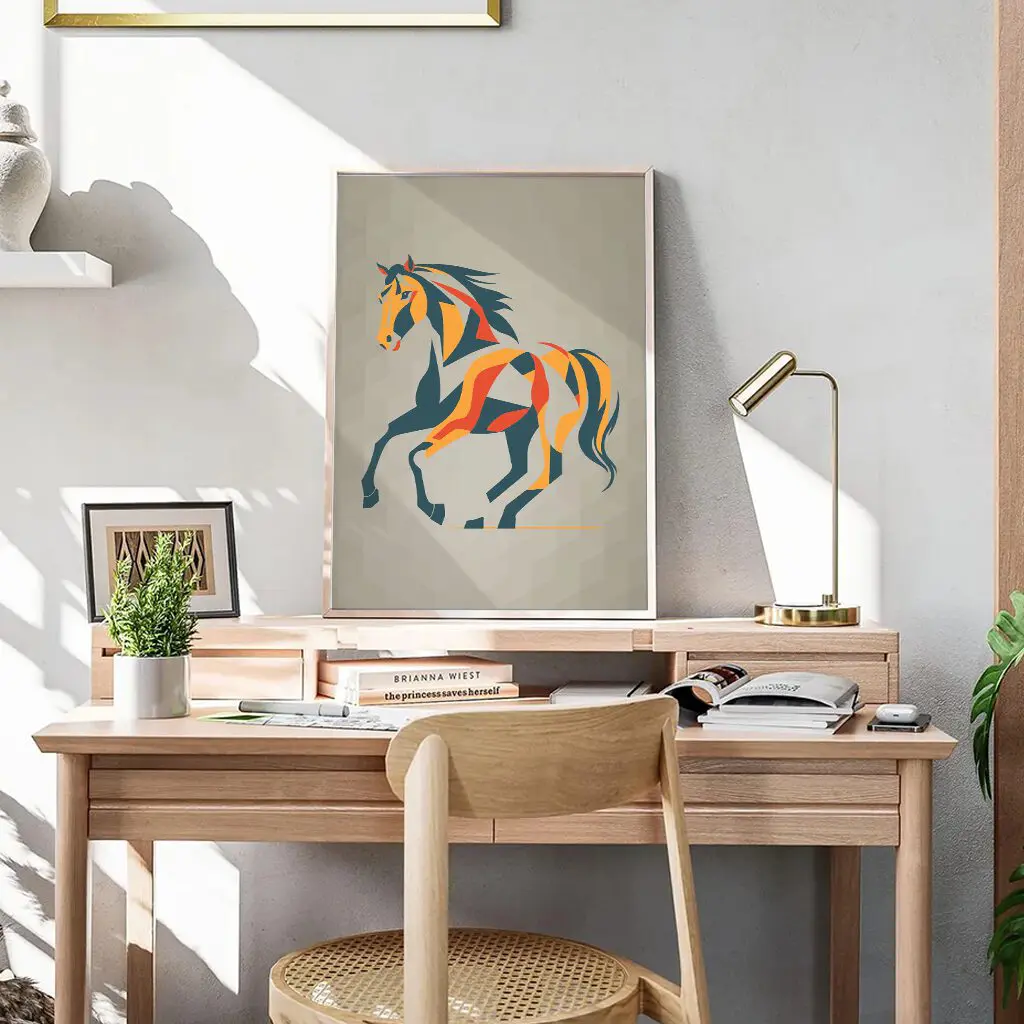 Pferde Poster "Modern Spirit" 6 Pferde Poster Modern Spirit9-A3