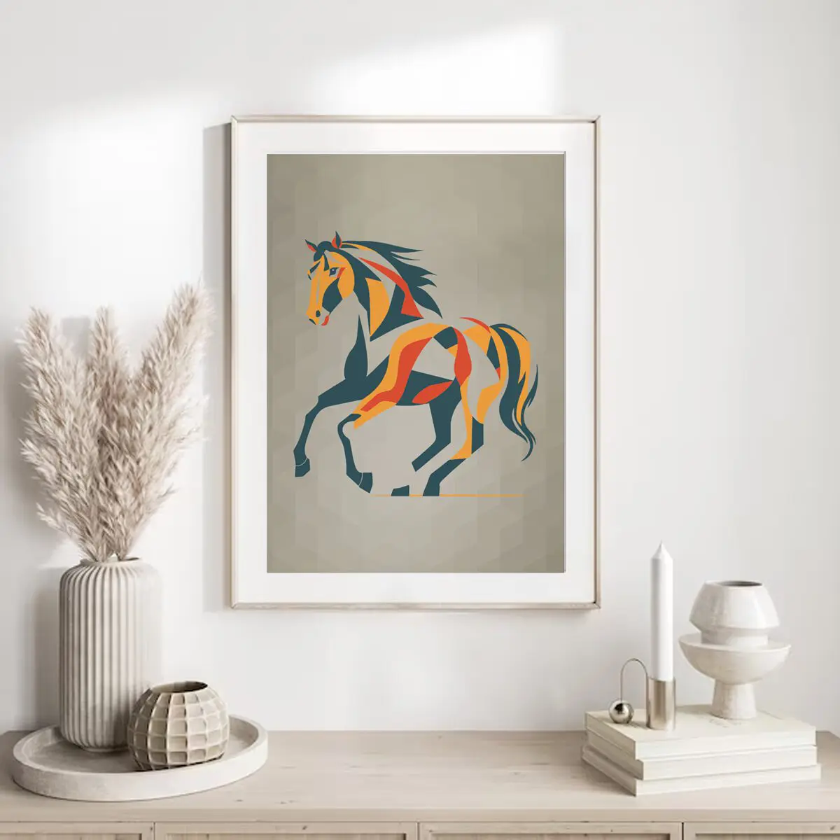 Pferde Poster "Modern Spirit" 7 Pferde Poster Modern Spirit9-A4