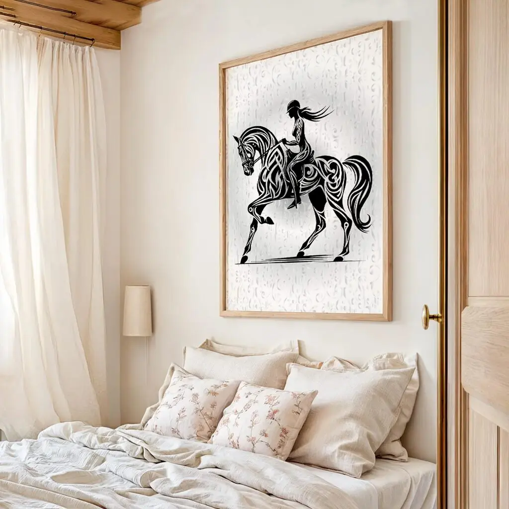 Pferde Poster "Silent Rider" 4 Pferde Poster Silent Rider20-A2