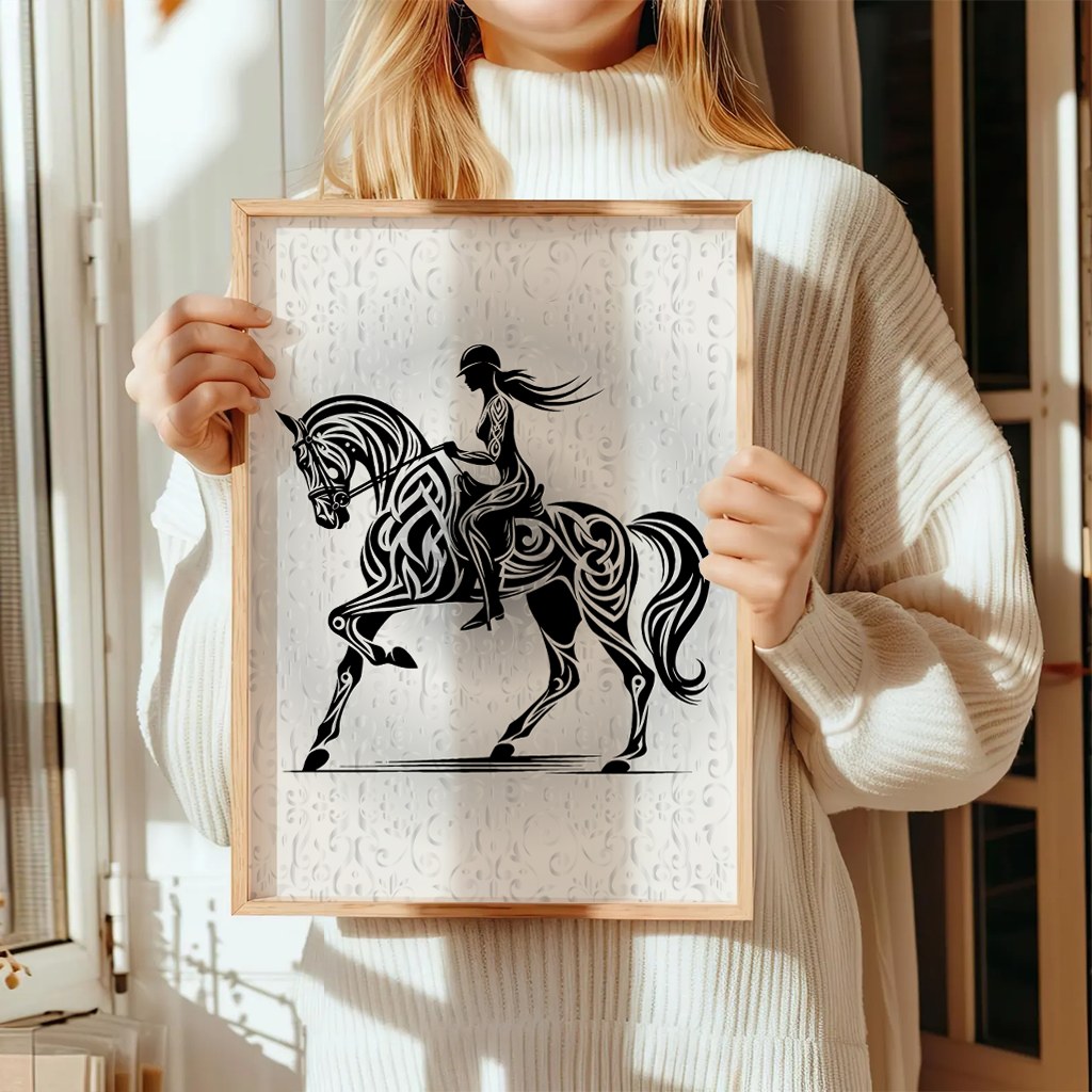 Pferde Poster "Silent Rider" 5 Pferde Poster Silent Rider20-A3-2