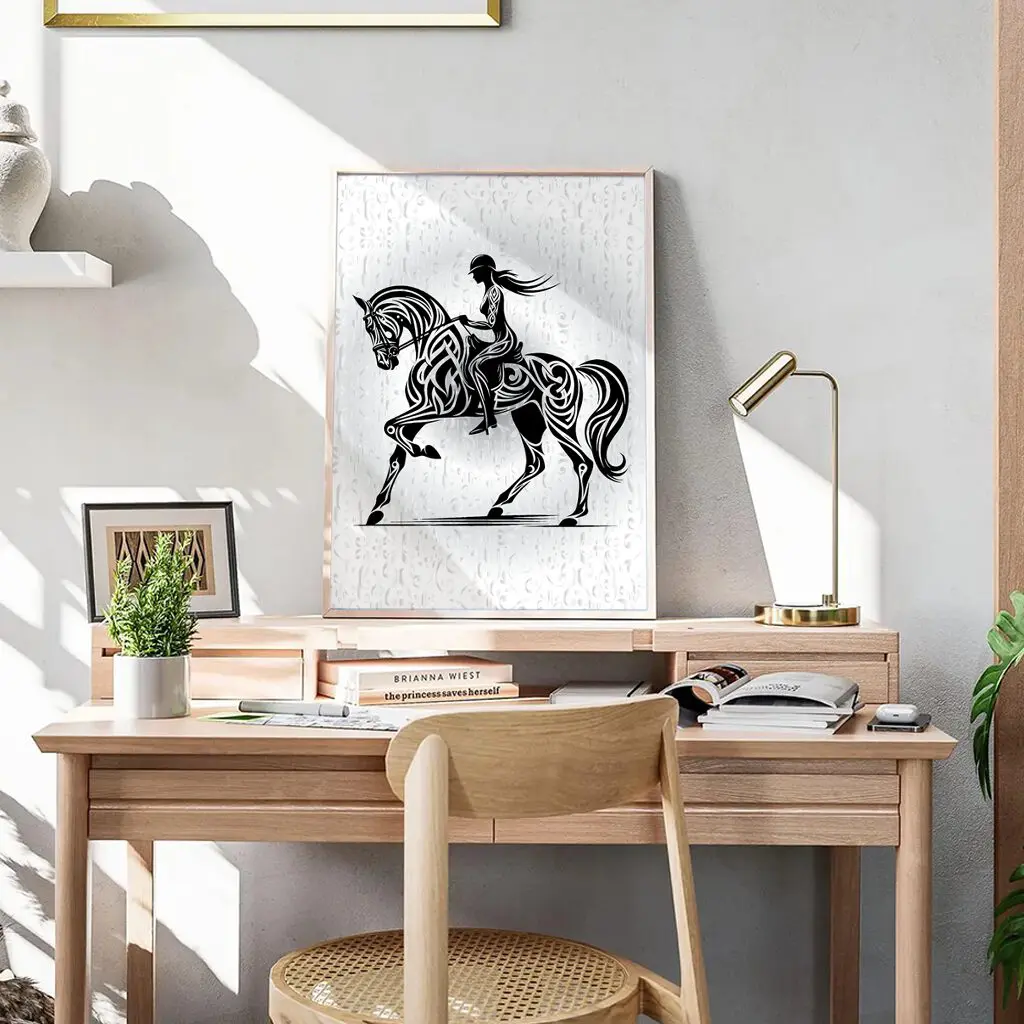 Pferde Poster "Silent Rider" 6 Pferde Poster Silent Rider20-A3