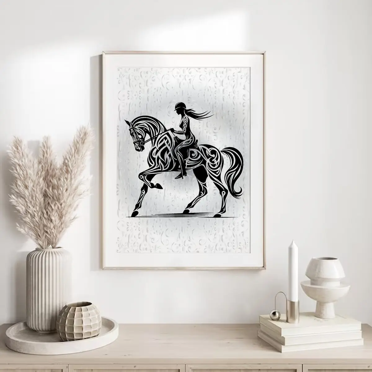 Pferde Poster "Silent Rider" 7 Pferde Poster Silent Rider20-A4