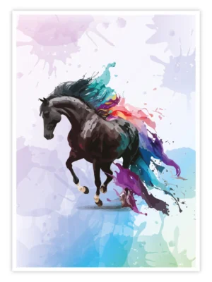 Pferde Poster "Color in Motion"