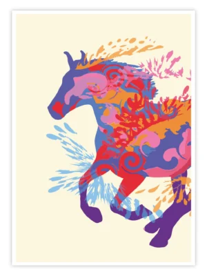 Pferde-Poster-'Wild-Colors'-titelbild