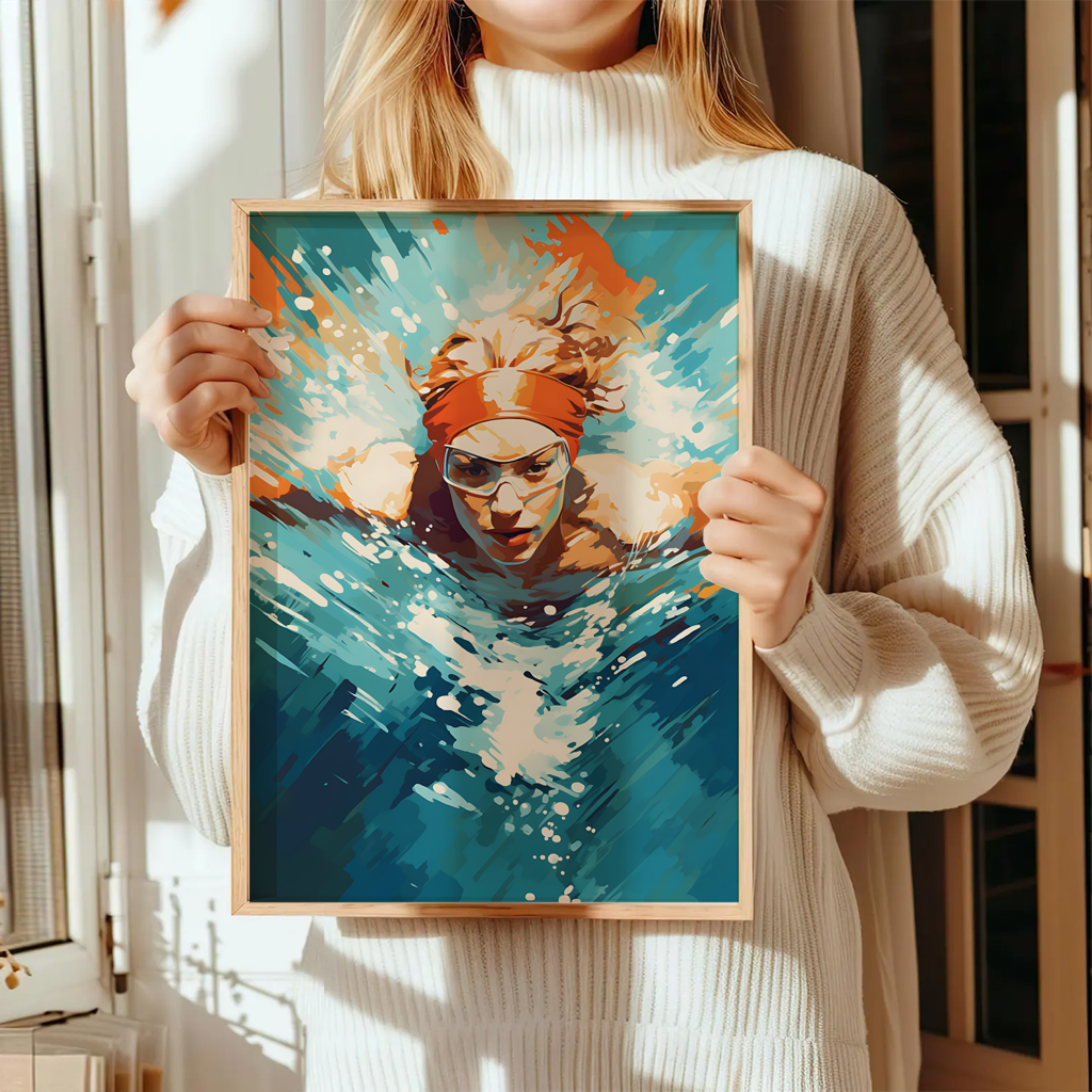 Schwimmen Poster "Aqua Breakthrough" 5 Schwimmen Poster Aqua Breakthrough3-A3-2