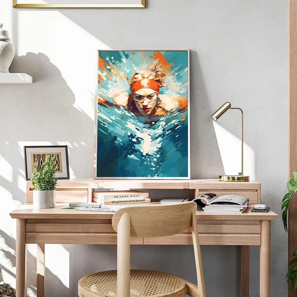 Schwimmen Poster "Aqua Breakthrough" 6 Schwimmen Poster Aqua Breakthrough3-A3