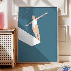 Schwimmen Poster Balance Before the Dive19-A1