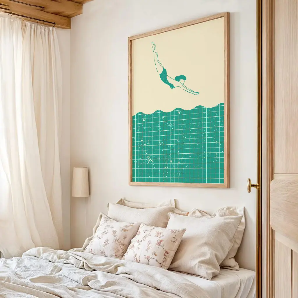 Schwimmen Poster "Fluid Descent" 4 Schwimmen Poster Fluid Descent16-A2