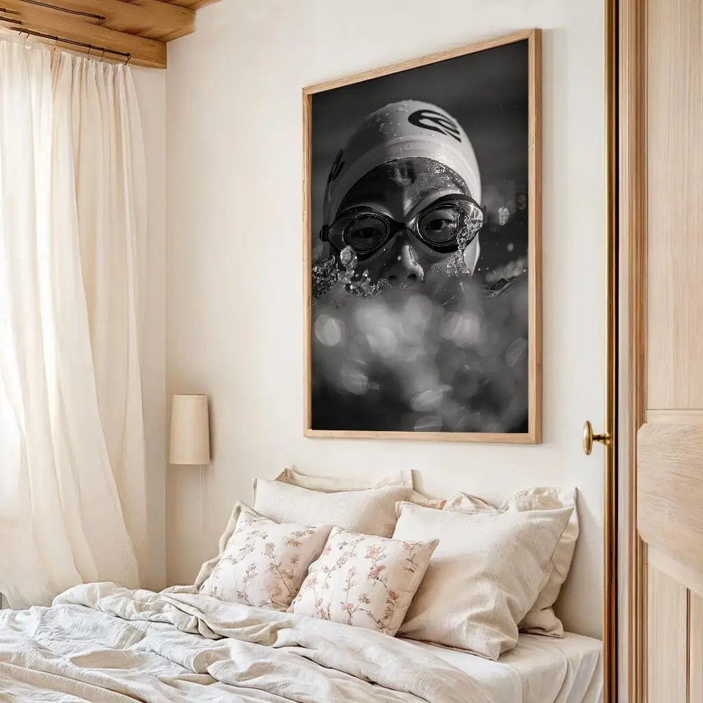 Schwimmen Poster "Focused Breath" 4 Schwimmen Poster Focused Breath1-A2