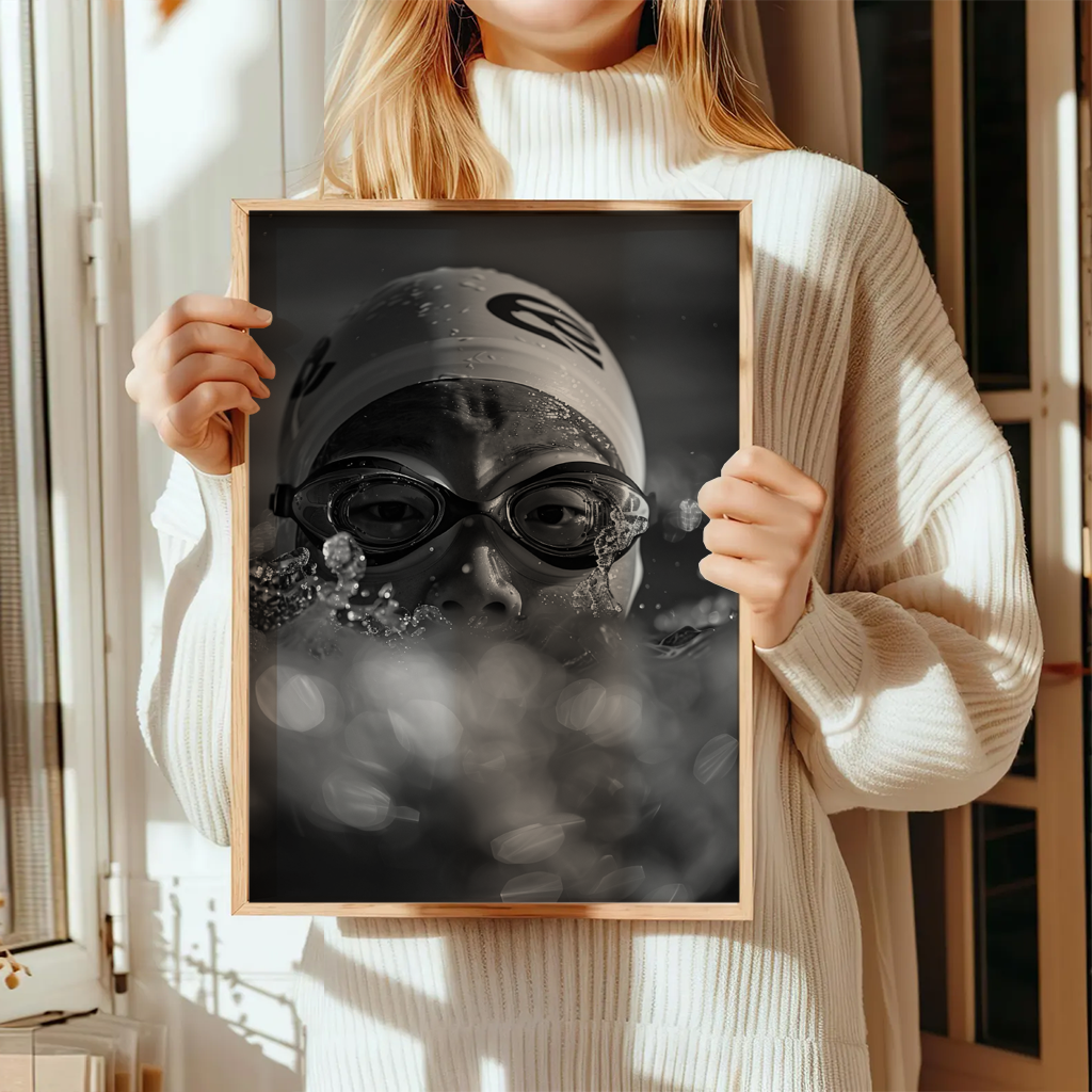 Schwimmen Poster "Focused Breath" 5 Schwimmen Poster Focused Breath1-A3-2