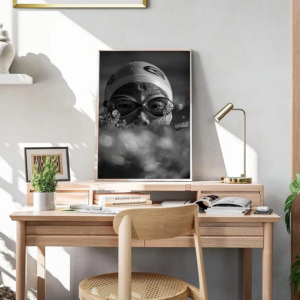 Schwimmen Poster "Focused Breath" 6 Schwimmen Poster Focused Breath1-A3