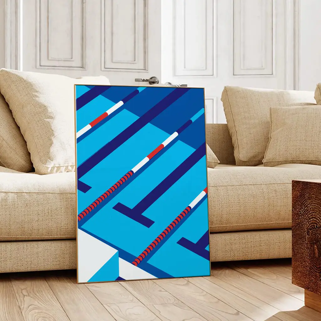 Schwimmen Poster "Lane Rhythm" 2 Schwimmen Poster Lane Rhythm9-A1-2