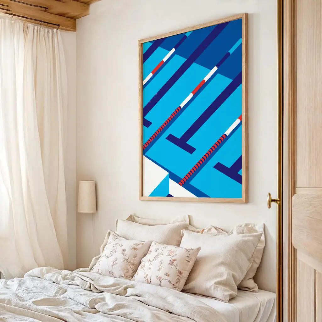 Schwimmen Poster "Lane Rhythm" 3 Schwimmen Poster Lane Rhythm9-A2