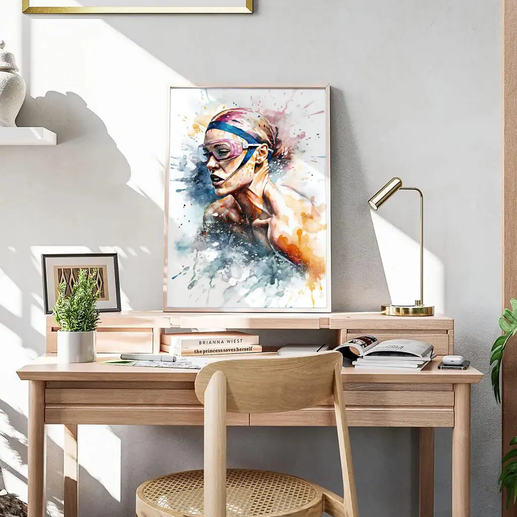 Schwimmen Poster "Liquid Momentum" 6 Schwimmen Poster Liquid Momentum2-A3