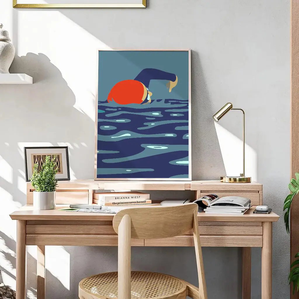 Schwimmen Poster "Rhythm of the Stroke" 6 Schwimmen Poster Rhythm of the Stroke20-A3