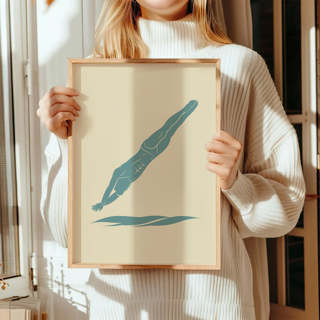 Schwimmen Poster "Silent Descent" 5 Schwimmen Poster Silent Descent6-A3-2