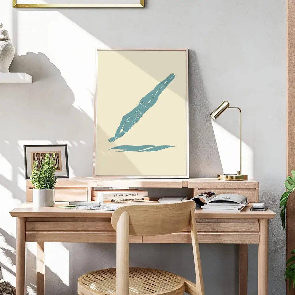 Schwimmen Poster "Silent Descent" 6 Schwimmen Poster Silent Descent6-A3