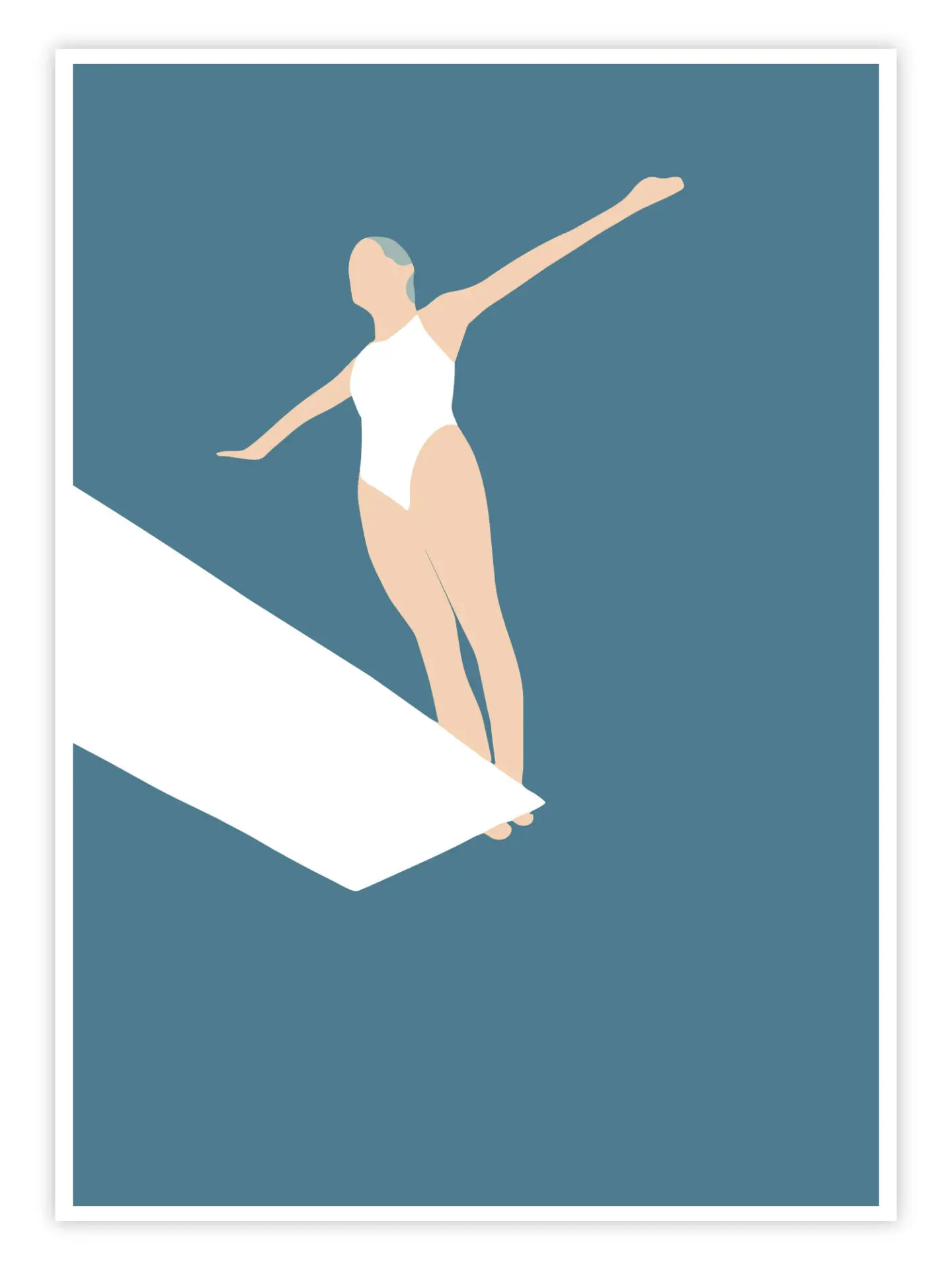 Schwimmen-Poster-'Balance-Before-the-Dive'-titelbild