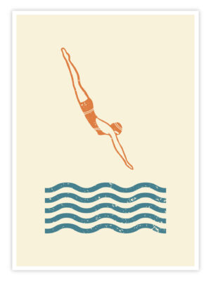 Schwimmen Poster "Clean Entry"