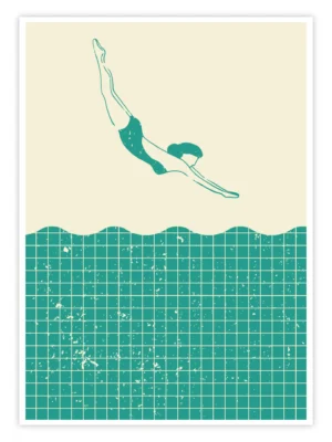 Schwimmen-Poster-'Fluid-Descent'-titelbild