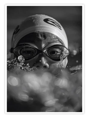 Schwimmen-Poster-'Focused-Breath'-titel