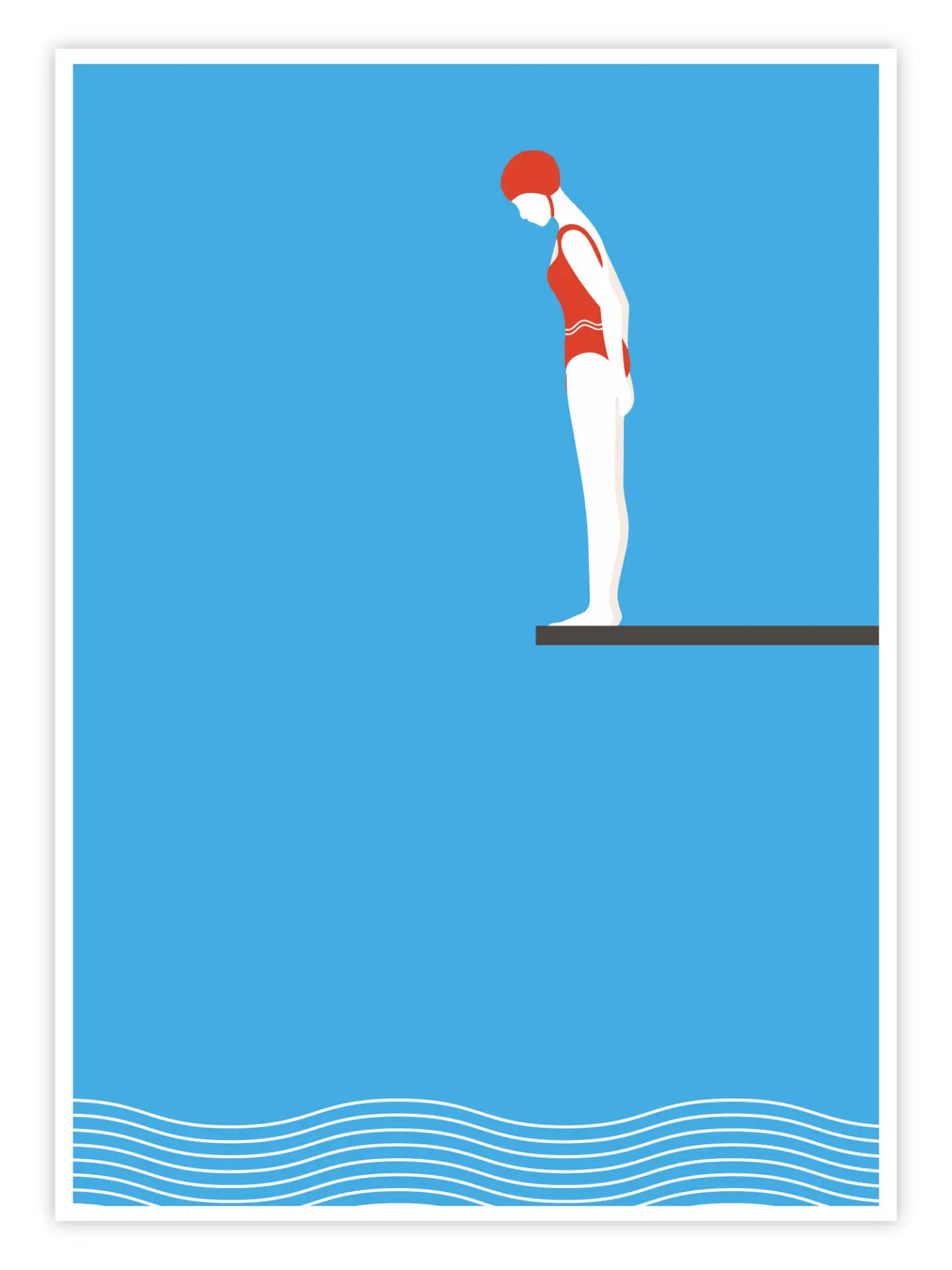 Schwimmen-Poster-'Focused-Stillness'-titelbild