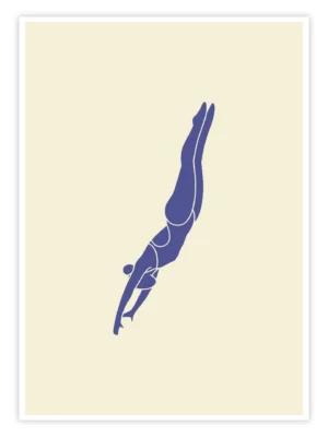 Schwimmen-Poster-'Silent-Dive'-titelbild