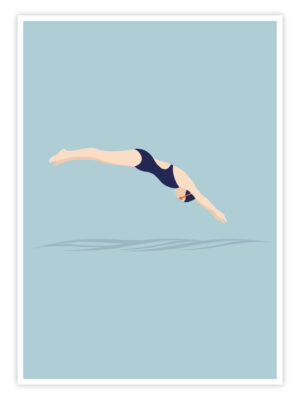 Schwimmen Poster "Pure Entry"