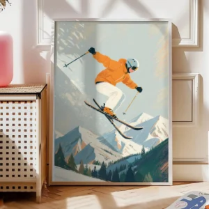 Ski Poster Alpine Flight1-A1