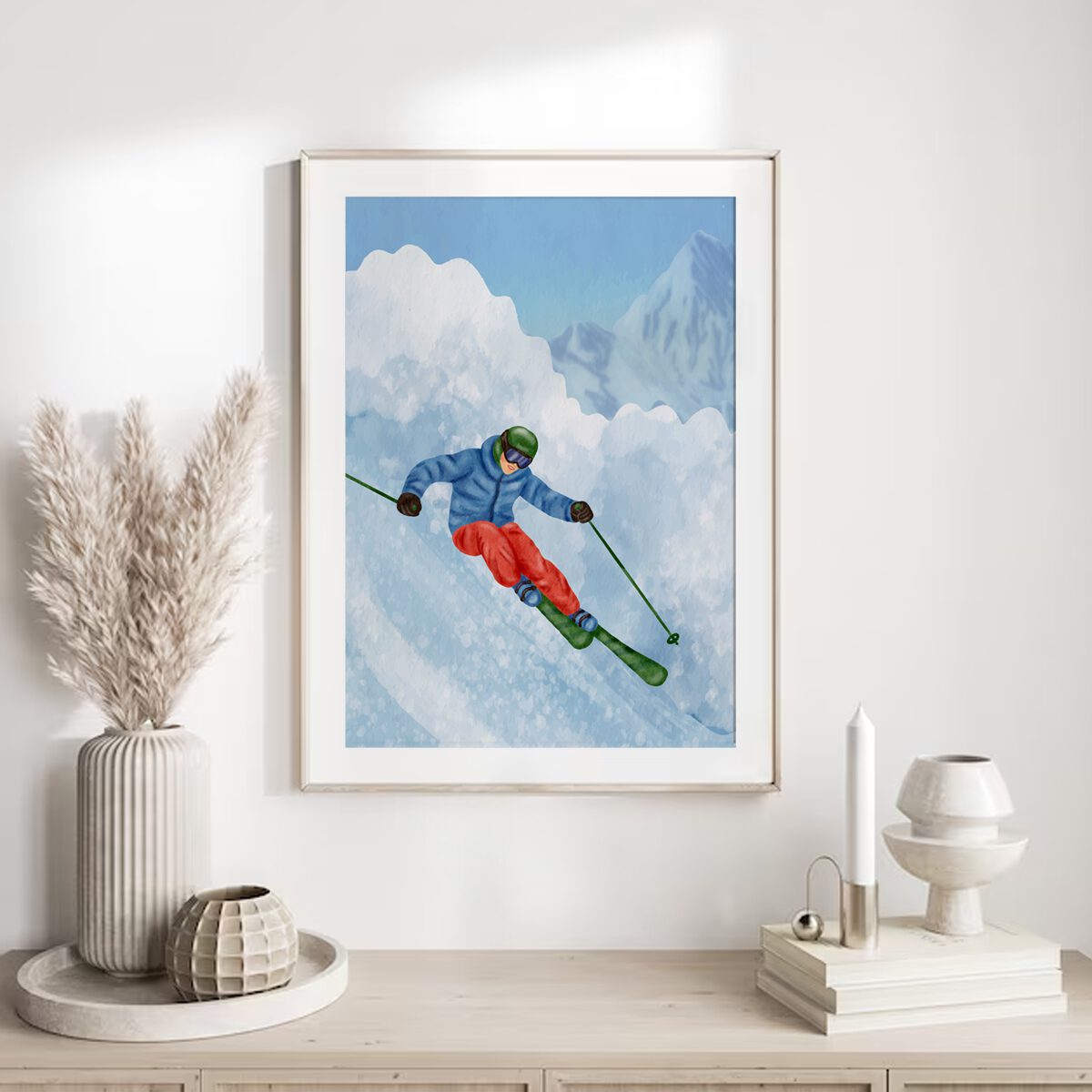Ski Poster “Edge of the Slope”
