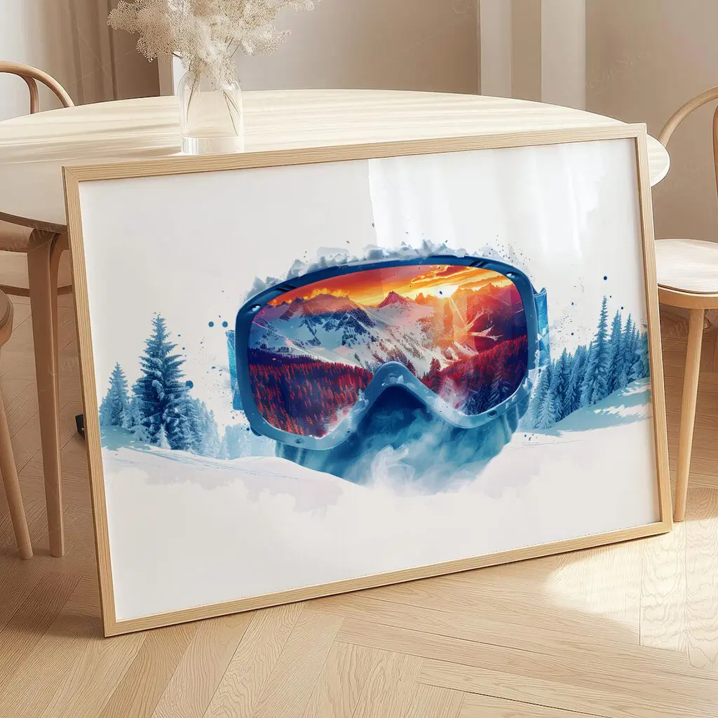 Ski Poster "Frozen Focus" 6 Ski Poster Frozen Focus10-A1-2