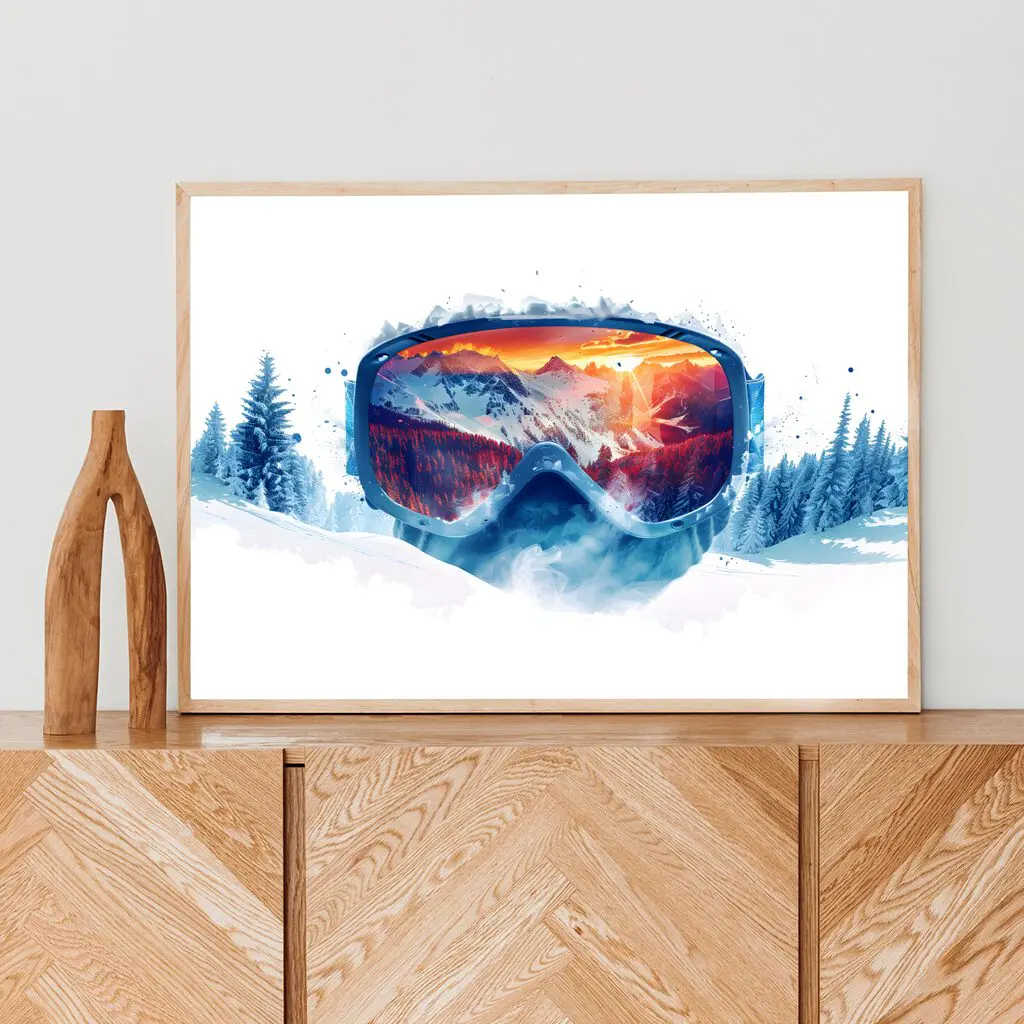 Ski Poster "Frozen Focus" 5 Ski Poster Frozen Focus10-A1