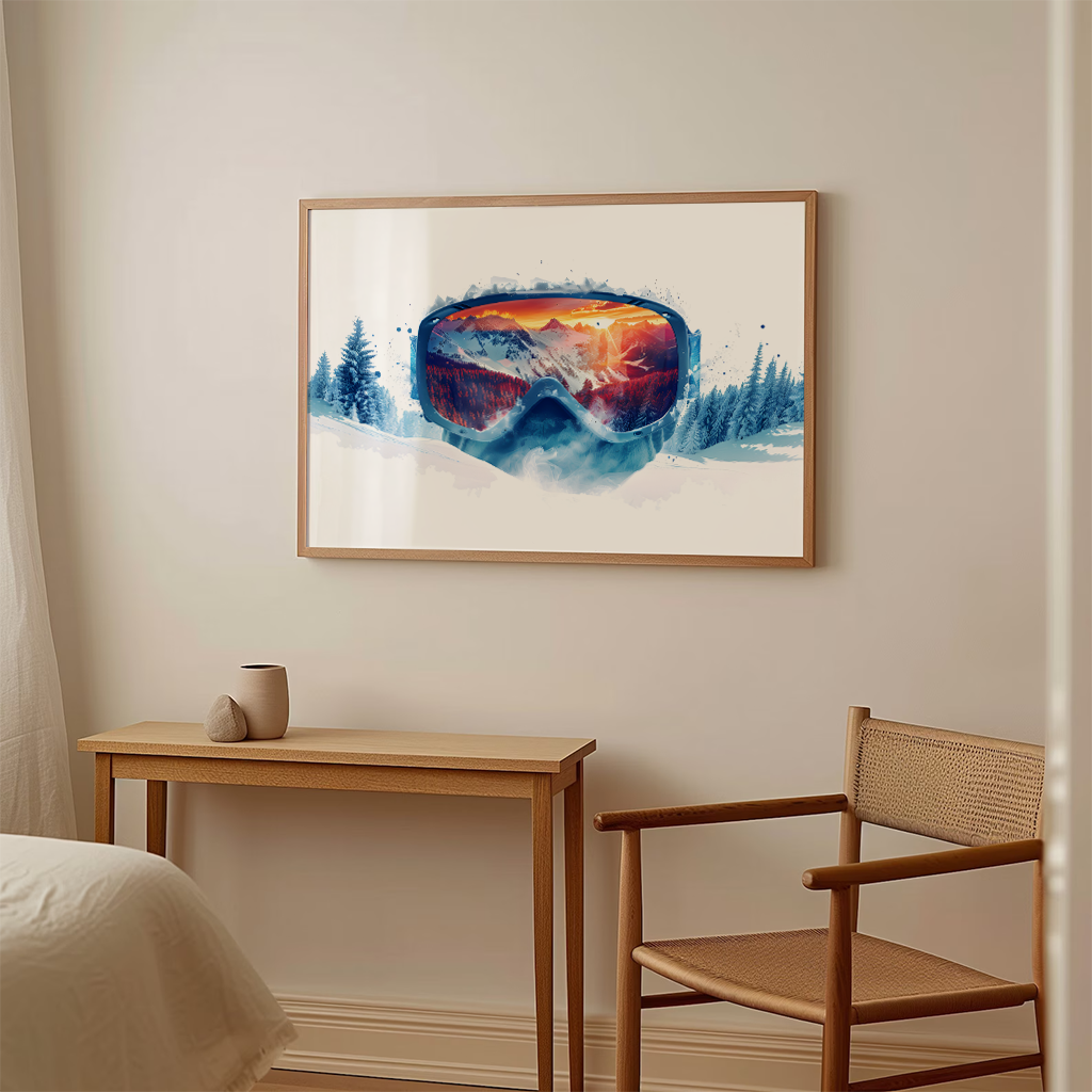 Ski Poster "Frozen Focus" 4 Ski Poster Frozen Focus10-A2