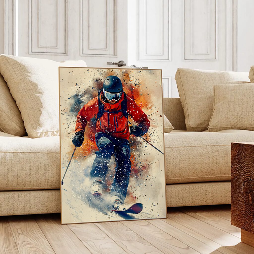 Ski Poster “Powder Rush”