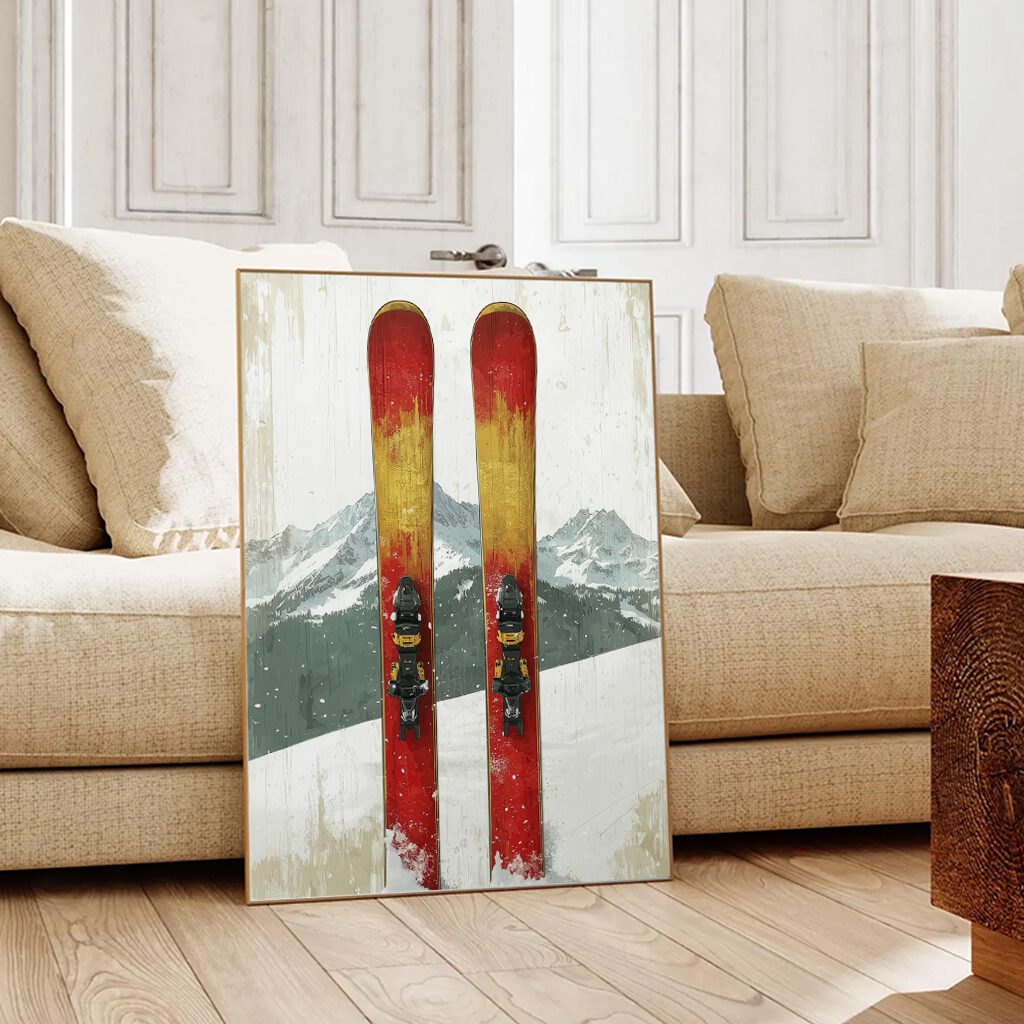 Ski Poster “Twin Lines”