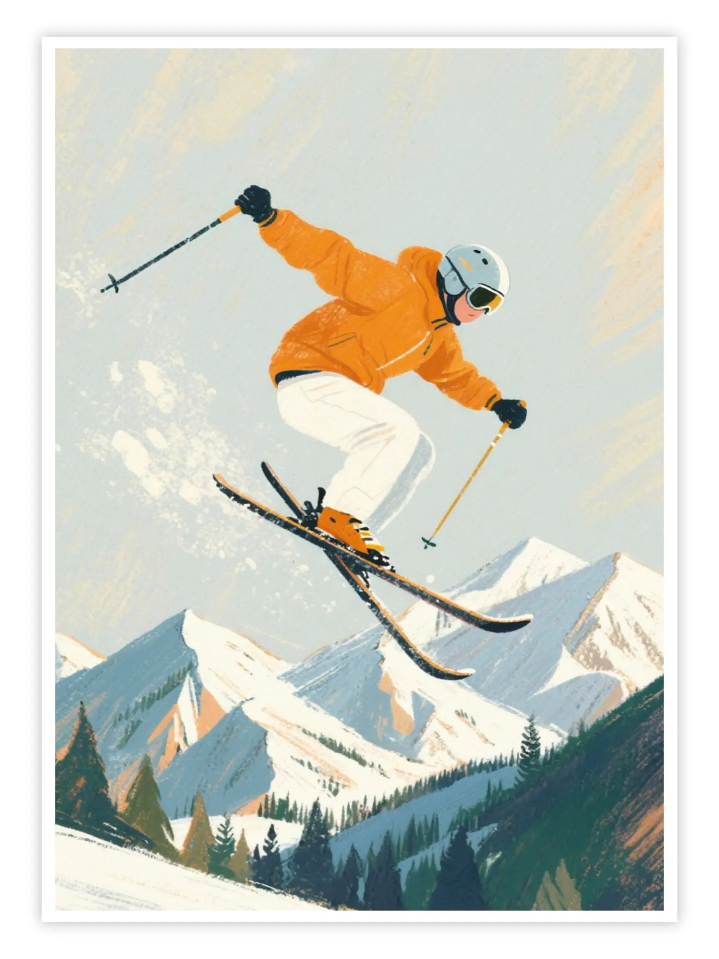 Ski-Poster-'Alpine-Flight'-titelbild